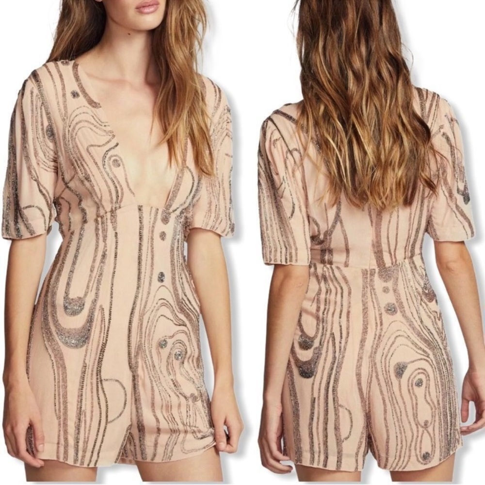 Free People Sequin Romper